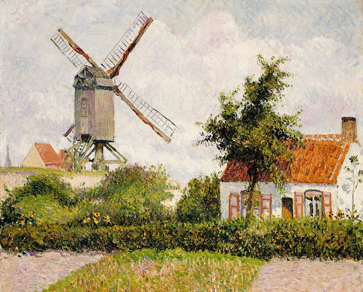 Camille Pissarro,Windmolen in Knokke van finemasterpiece