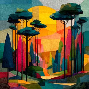 Bunte Landschaft