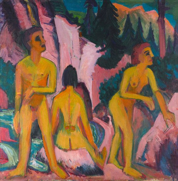 Bathers, Ernst Ludwig Kirchner by Masterful Masters