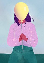 Hidden Woman Balloon by Sylwia Kubus