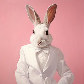 Rabbit portrait of Mr Rabbit