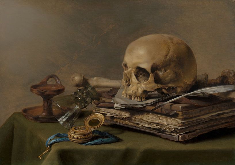 Schilderij, Vanitas stilleven van Atelier Liesjes