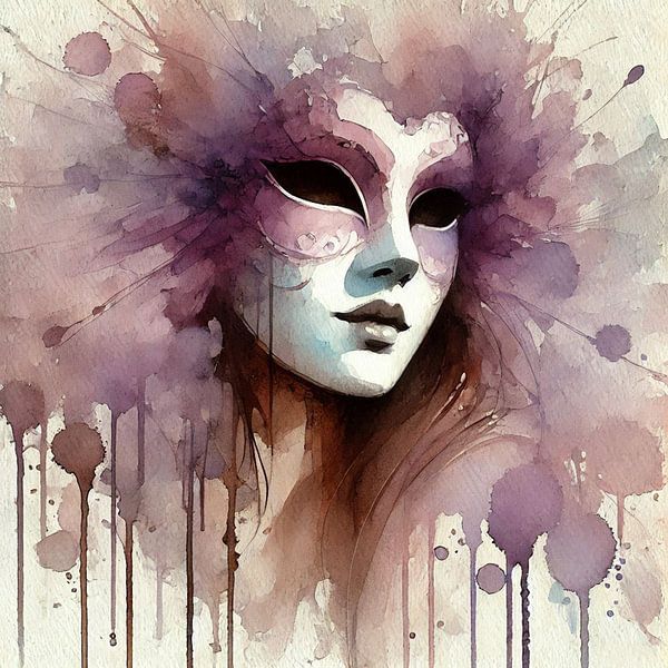 Venezianische Maske von Nicolette Vermeulen