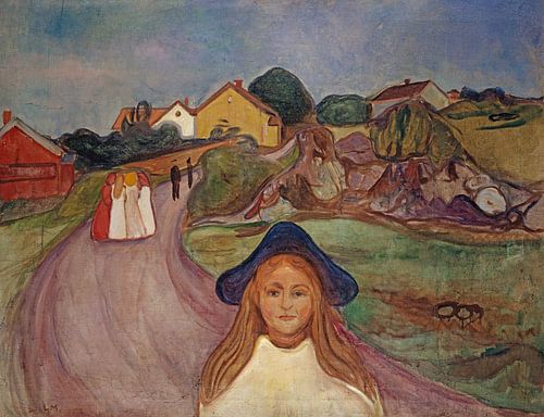 Edvard Munch – Straße in Asgardstrand (1901)