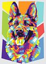 Duitse Herder WPAP Kunst van Dayat Banggai thumbnail
