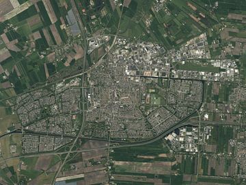 Luftaufnahme von Hoogeveen von Maps Are Art