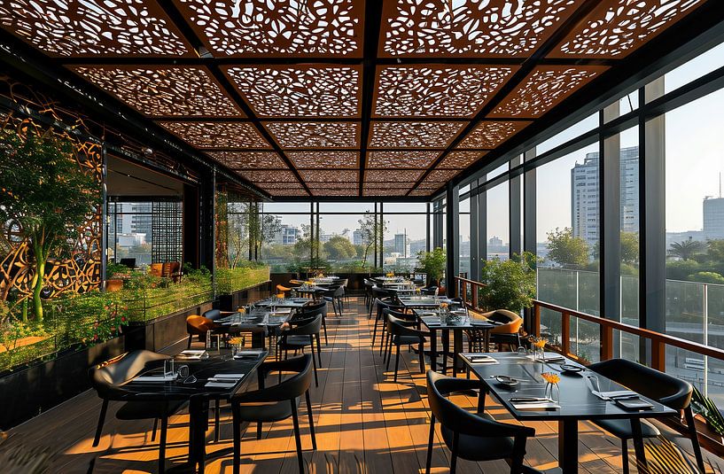 Rooftop Restaurant von fernlichtsicht