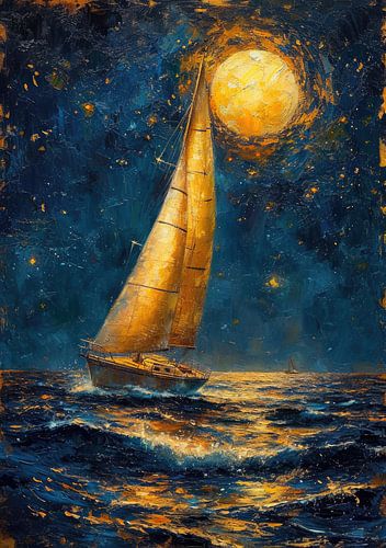 Zeilboot Zee Maritiem Maan Scheepvaart