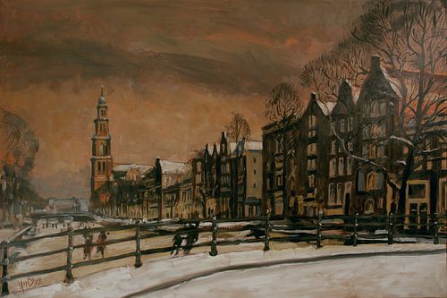 Schaatsen op de Prinsengracht