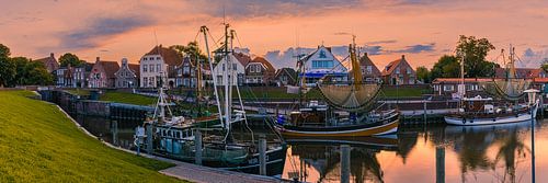 Panorama van de haven van Greetsiel