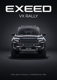 Exeed VX Rally – Studioaufnahme von vorne