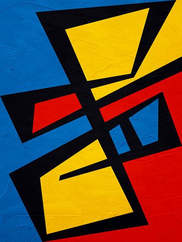 ABSTRACTE GEOMETRISCHE KUNST IN MODERNE KLEUREN