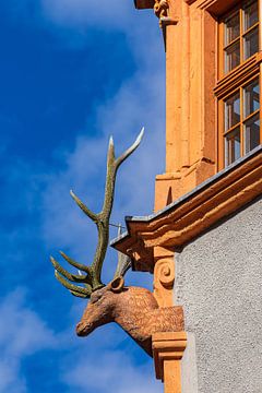 Detail van een historisch gebouw in de stad Görlitz