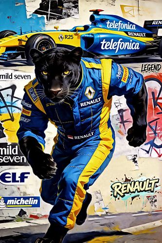 Schwarzer Panther f1 – Street Art