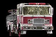 Amerikaanse brandweerwagen van Anjo ten Kate thumbnail