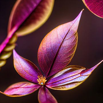 Macro Gewone crape myrtle bloem van Chromatic Fusion Studio