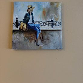 Kundenfoto: Waiting for him von pol ledent, auf Leinwand