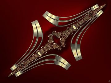 Art Deco juwelen - Fractal van Petra Köhler