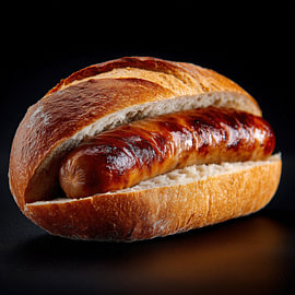 Bratwurst im Brötchen von TheXclusive Art
