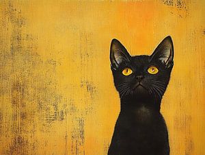 Katze | Katze mit gelben Augen