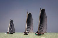 Skutsje wedstrijd voor de wind.