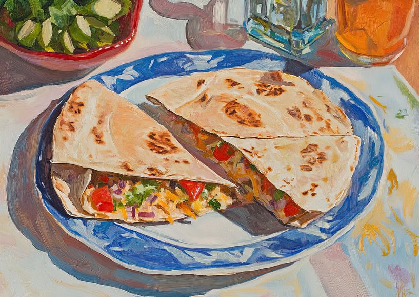 Gefüllte Quesadilla von Wunderbare Kunst