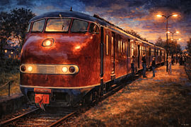 Plan du train diesel @ Wijlre