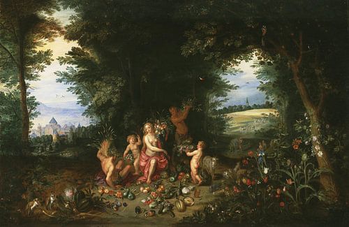 Landscape with Ceres (Allegory of Earth), Jan Brueghel the Younger, Hendrik van Balen