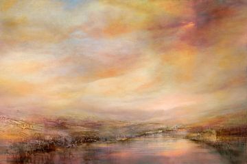 Fluisteringen van zonsondergang_ van Annette Schmucker