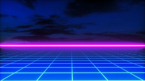 een futuristisch raster (3d)