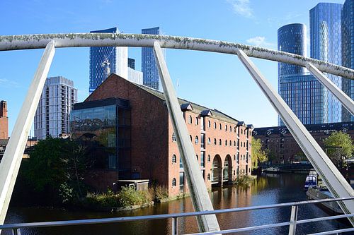 Uitzicht vanaf de voetgangersbrug