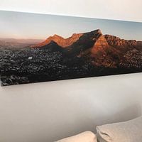 Photo de nos clients: Panorama de la Montagne de la Table par Mark Wijsman, sur toile