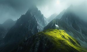 Landschaft mit Kapelle