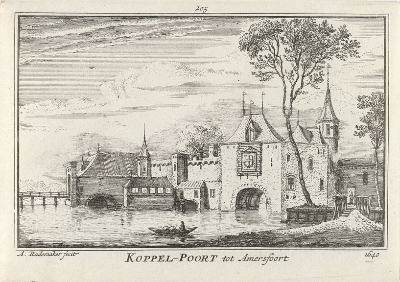 View of the Koppelpoort in Amersfoort, 1640, Abraham Rademaker by Marieke de Koning