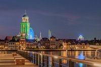 Skyline Lebuinus kerk Deventer avond fotografie, kermis