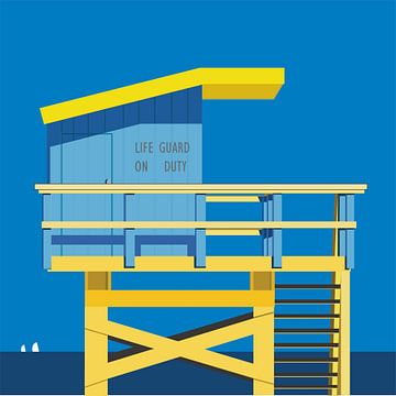 lifeguard cottage USA. by Ron Roem