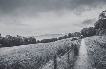 Great Glen in de Schotse Hooglanden bij het beroemde Loch Ness. Prachtige natuur in de Highlands. van Jakob Baranowski - Photography - Video - Photoshop