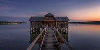 Bootshaus am Ammersee von Toon van den Einde Miniaturansicht