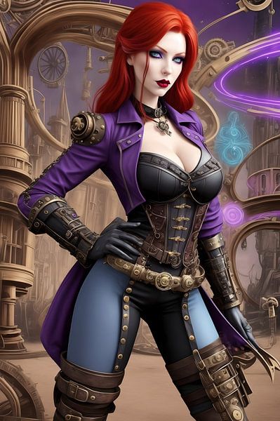 Steampunk Vrouw XXIX van DeVerviersBelgium