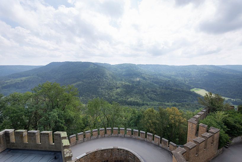 View from castle on mountains by Madelief Dekker