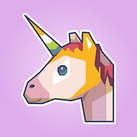 Licorne Cartoon WPAP