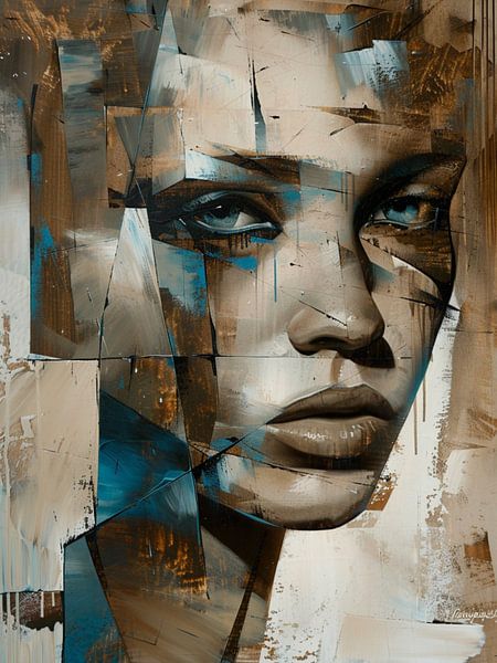 Modern Abstract Portret van SPEQ ART