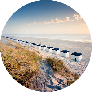 Texel, het strand bij Paal 17 van Ton Drijfhamer