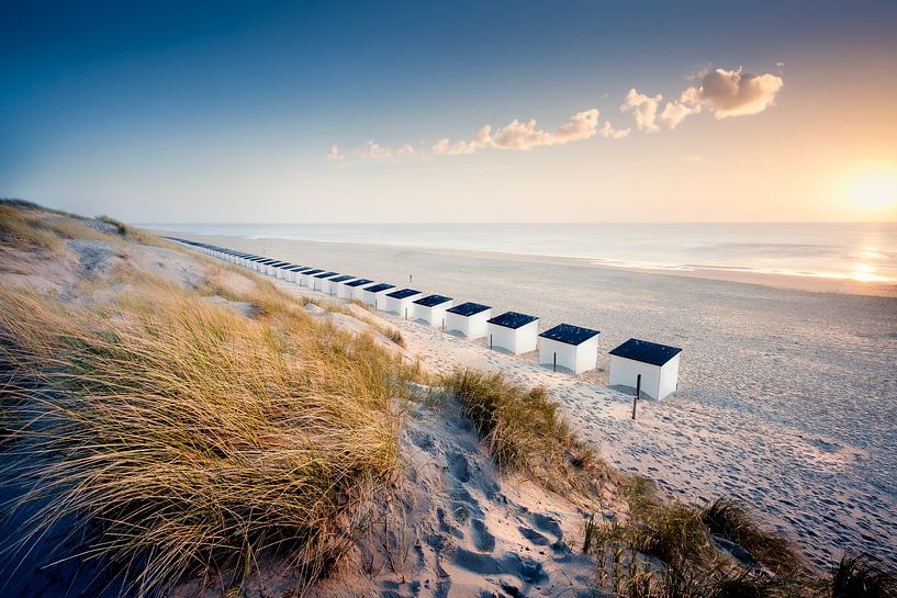 Texel, the beach near Paal 17 by Ton Drijfhamer