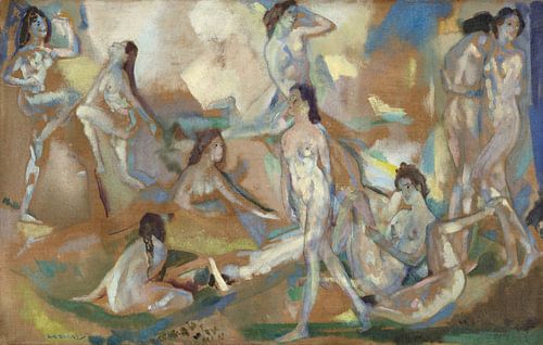 Arthur Bowen Davies,Lucht, licht en golf