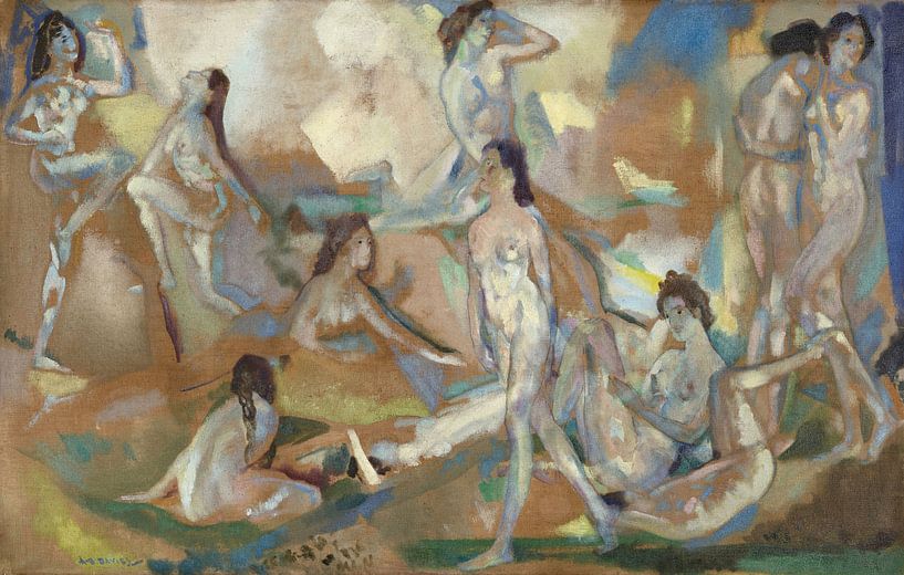 Arthur Bowen Davies,Air, light and wave by finemasterpiece