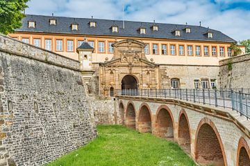Baroque citadel Petersberg in Erfurt, Germany by Gunter Kirsch