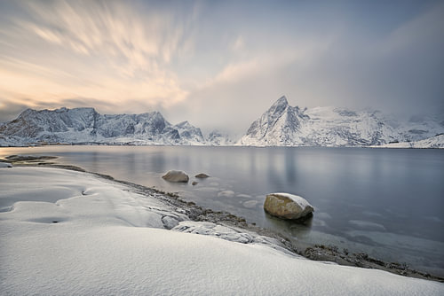 Hamnøy in winterlicht – De Matterhorn van de Lofoten