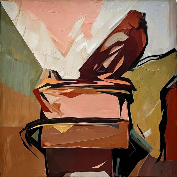 Het Puttertje in abstracte versie van Joyce de Jong