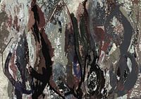 Abstract painting color explosion